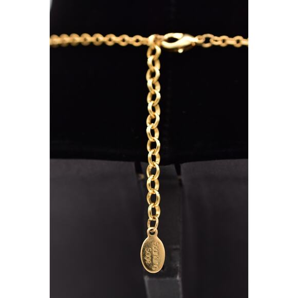 Sparkling Sage Pendant Necklace Green Press Glass Crystal Fall Autumn Leaf Bin3D - Picture 6 of 12